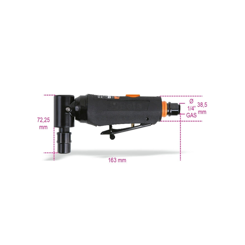 Beta Pneumatic Angle Grinder With 3 Mm And 6 Mm Collet Chuck - 1933AN90 - WEB-019330020 - Beta - Trade Counter Direct