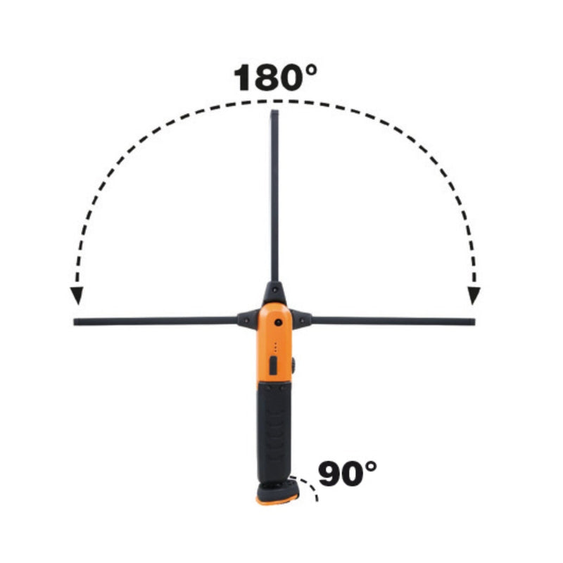 Beta Rechargeable LED inspection lamp, with double light emission, articulated, can be rotated 180°, with swivel magnetic base and hook - 1838AM - WEB-018380400 - Beta - Trade Counter Direct