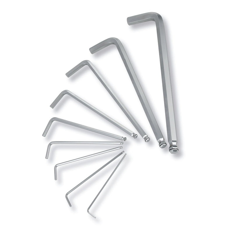 Beta set of offset hexagon key wrenches 9 pcs. with ball head and screw holding system (art. 96BP - HO) with support - 96BP - HO/SC9 - WEB-000961254 - Beta - Trade Counter Direct