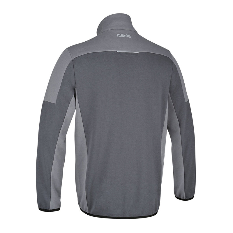Beta Short - Zip Work Sweatshirt Anthracite/Light Grey Size L - 7643G - 7643G L - WEB-076430003 - Beta - Trade Counter Direct