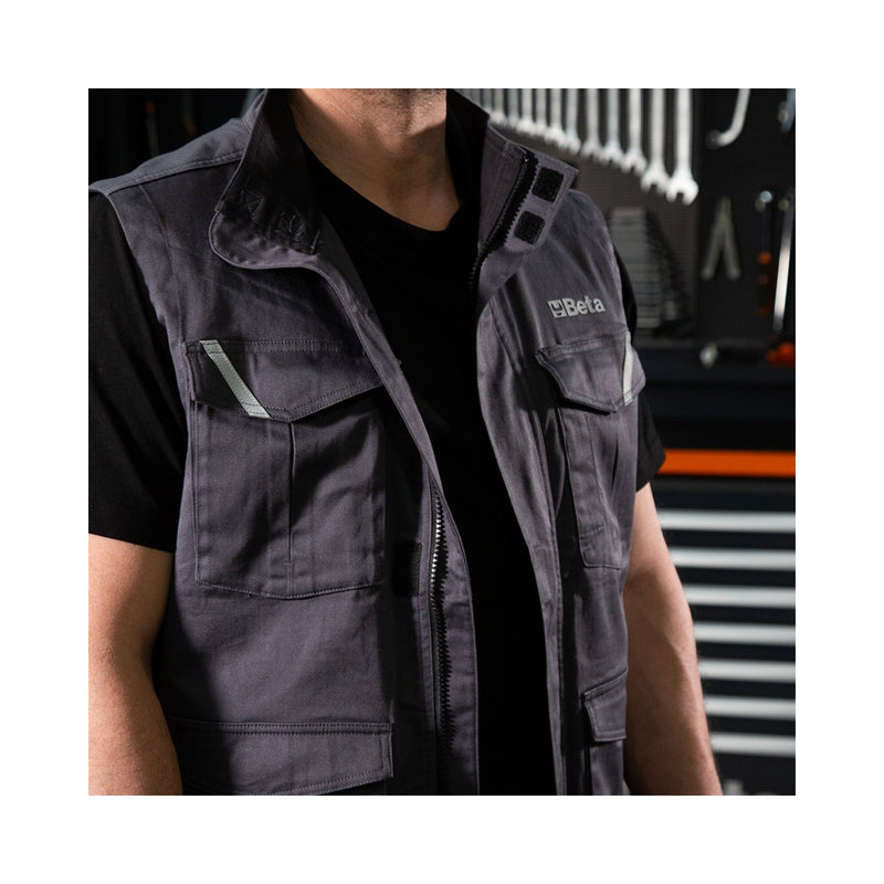 Beta Sleeveless Work Jacket - 7937MG M - WEB-079370402 - Beta - Trade Counter Direct