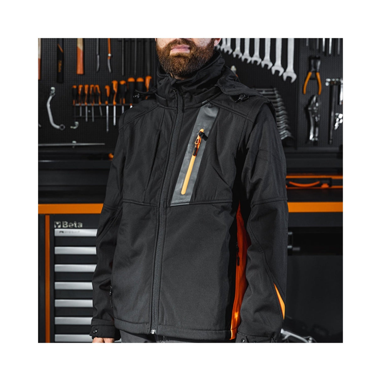 Beta Softshell Jacket With Detachable Hood And Sleeves 2Xl - 7659N - 7659N XXL - WEB-076590005 - Beta - Trade Counter Direct