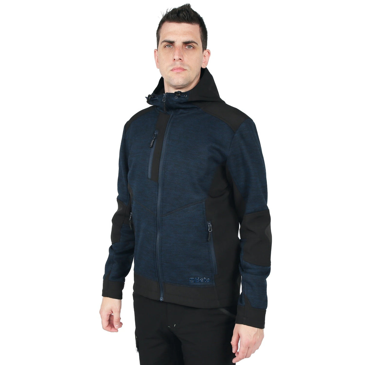 Beta Technical Fleece Hoodie With Softshell Fabric Inserts Size L - 7637B - 7637B L - WEB-076370103 - Beta - Trade Counter Direct