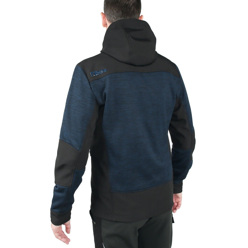 Beta Technical Fleece Hoodie With Softshell Fabric Inserts Size L - 7637B - 7637B L - WEB-076370103 - Beta - Trade Counter Direct