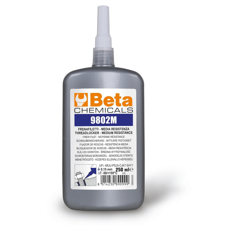 Betachemicals Medium Resistance Threadlocker - 9802M 50 (1 - 2) - WEB-098020005 - BetaCHEMICALS - Trade Counter Direct
