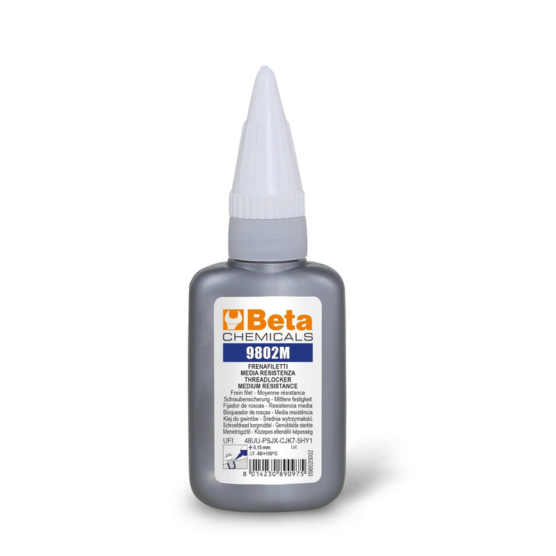 Betachemicals Medium Resistance Threadlocker - 9802M 50 (1 - 2) - WEB-098020005 - BetaCHEMICALS - Trade Counter Direct