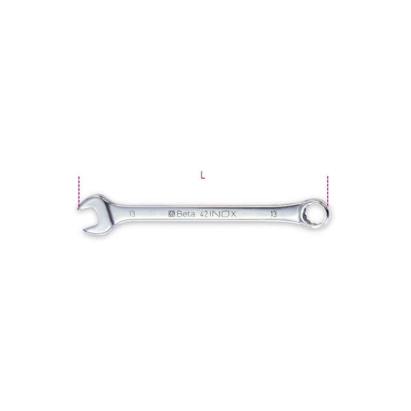 Betainox 6 Mm Stainless Steel Combination Wrench - 42INOX - 42INOX 6 - WEB-000420306 - BetaINOX - Trade Counter Direct