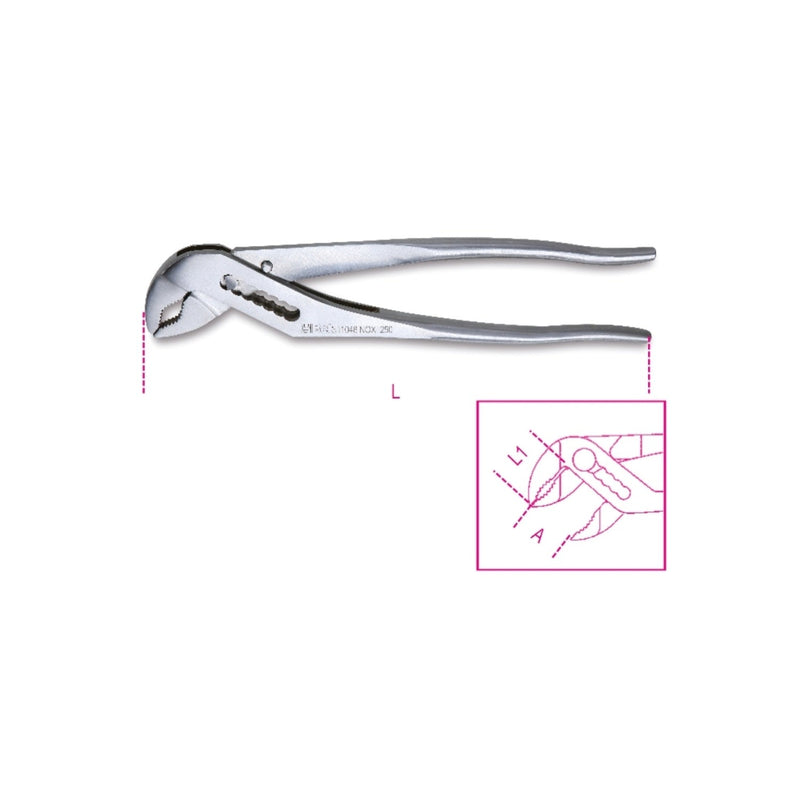 Betainox Stainless Steel Slip Joint Pliers 250 Mm - 1048INOX - 1048INOX 250 - WEB-010480325 - BetaINOX - Trade Counter Direct