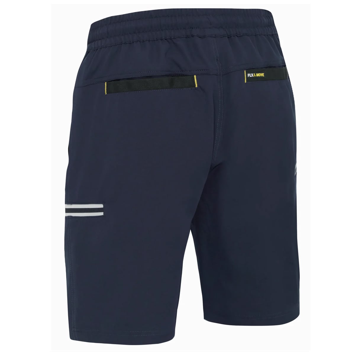 Bisley Shorts Flex & Move™ 4 - Way Stretch Elastic Waist Cargo - BSHC1333_BBLKR77 - Bisley Workwear UK - Trade Counter Direct
