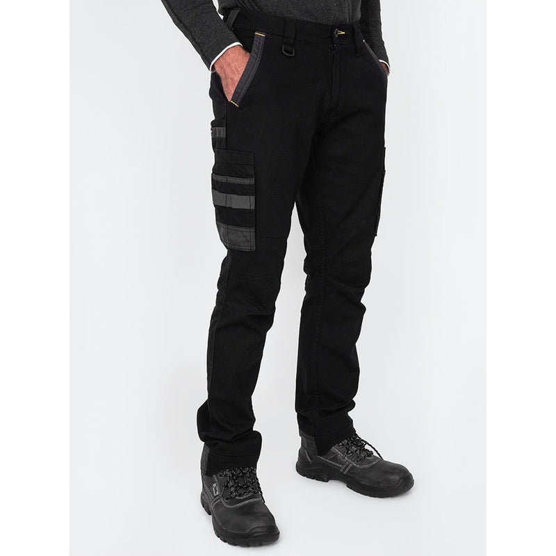 Bisley Workwear Flex & Move Stretch Utility Cargo Trousers - Black - UKPC6331_BBLKR32 - Bisley Workwear UK - Trade Counter Direct