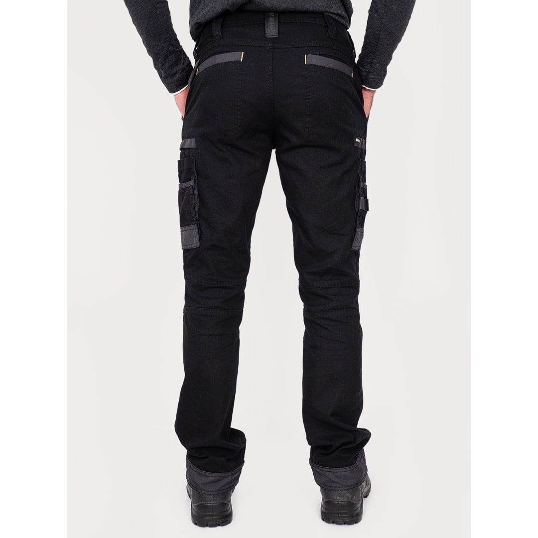 Bisley Workwear Flex & Move Stretch Utility Cargo Trousers - Black - UKPC6331_BBLKR32 - Bisley Workwear UK - Trade Counter Direct