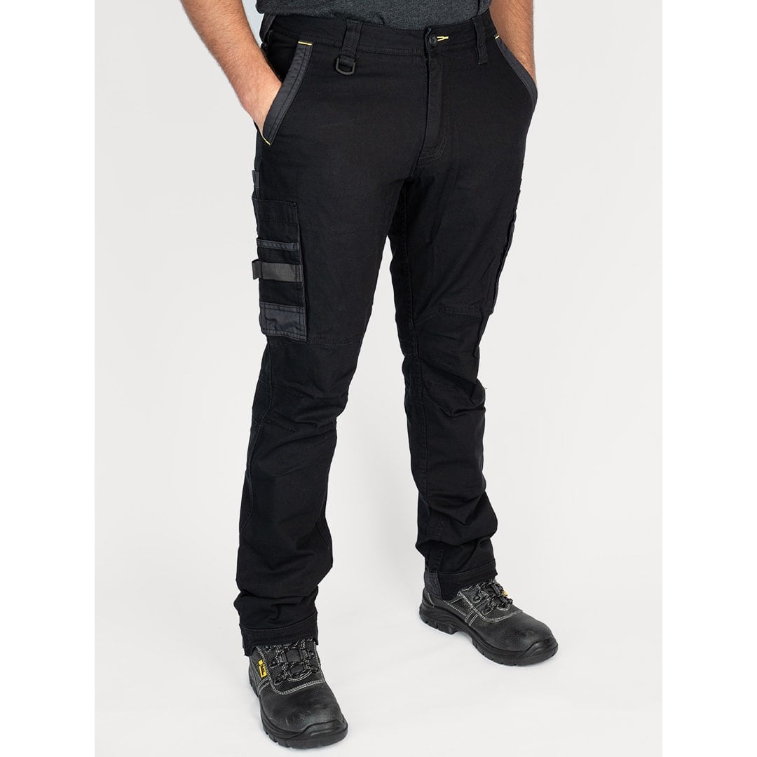 Bisley Workwear Flex & Move Stretch Utility Cargo Trousers - Black - UKPC6331_BBLKR32 - Bisley Workwear UK - Trade Counter Direct