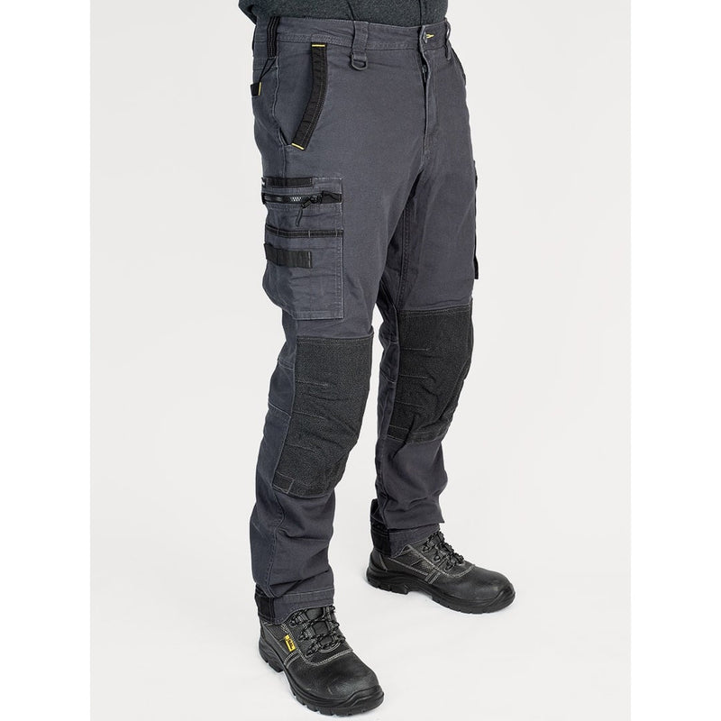Bisley Workwear Flex & Move Stretch Utility Cargo Trousers With Kevlar Knee Pads - Charcoal - UKPC6333_BCCGR82 - Bisley Workwear UK - Trade Counter Direct