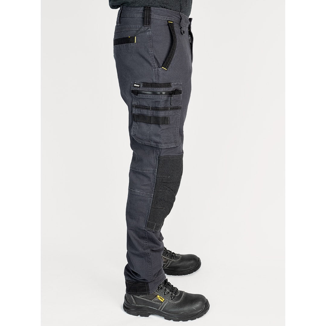 Bisley Workwear Flex & Move Stretch Utility Cargo Trousers With Kevlar Knee Pads - Charcoal - UKPC6333_BCCGR82 - Bisley Workwear UK - Trade Counter Direct