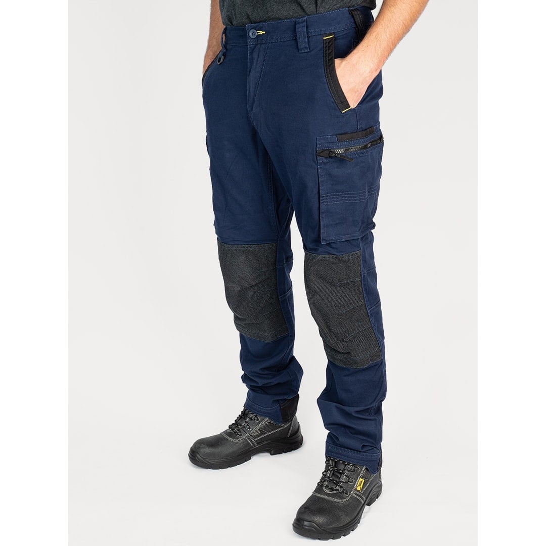Bisley Workwear Flex & Move Stretch Utility Cargo Trousers With Kevlar Knee Pads - Navy - UKPC6333_BPCTR32 - Bisley Workwear UK - Trade Counter Direct