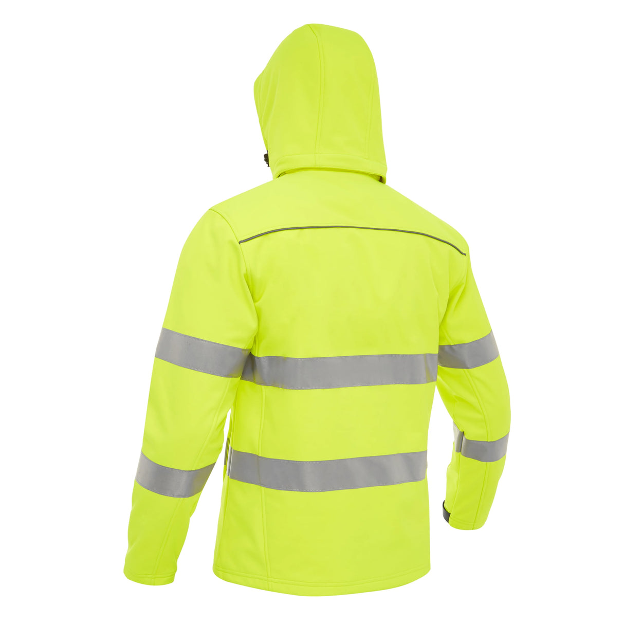 Bisley Taped Hi-Vis softshell Jacket With Hood