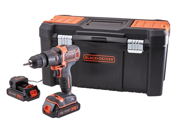 Black & Decker - 18V Combi Drill with 2 x 1.5Ah Li - Ion Batteries - XMS23OPPCOM - XMS23OPPCOM - Black and Decker - Trade Counter Direct