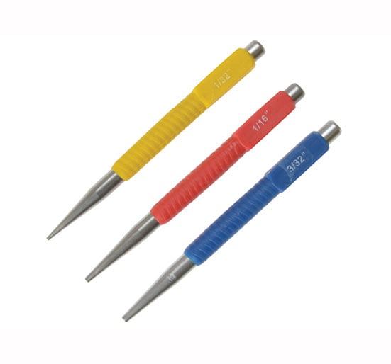BlueSpot Tools 3Pc Nail Punch Set - Punch Nail - B/S22445 - BlueSpot Tools - Trade Counter Direct