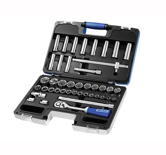 Britool Socket Set 42 Piece Metric 1/2in Drive - 42 Piece Set - BRIE032908B - Britool - Trade Counter Direct