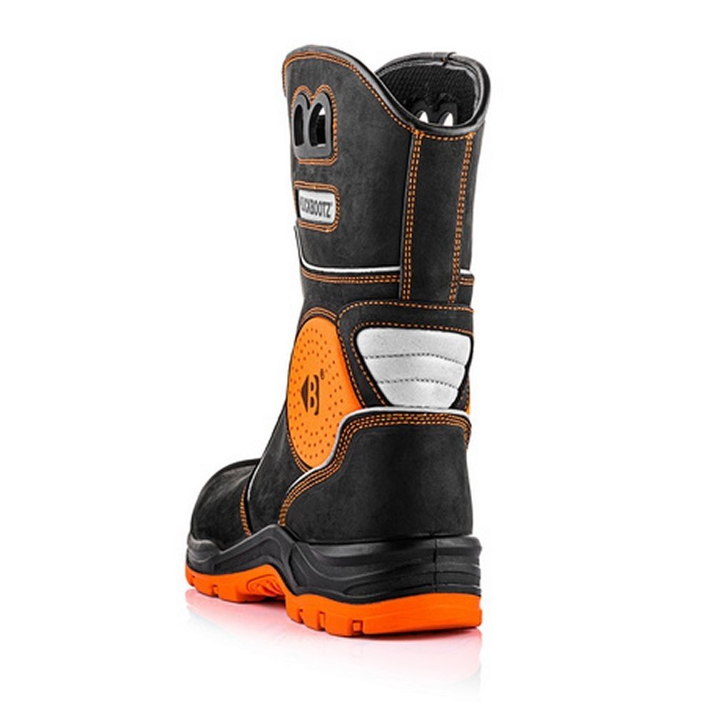Buckbootz BVIZ5BKOR Buckzviz Rigger Boot – Black / Hi - Vis Orange - BVIZ5BKOR-06 - Buckbootz - Trade Counter Direct