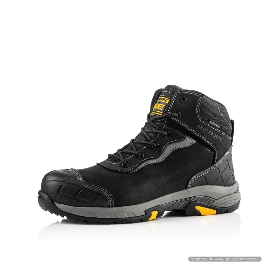 Buckbootz TRADEZ BLITZ S3 SRC Lightweight Waterproof Safety Lace Boot - BLITZBR-06 - Buckbootz - Trade Counter Direct