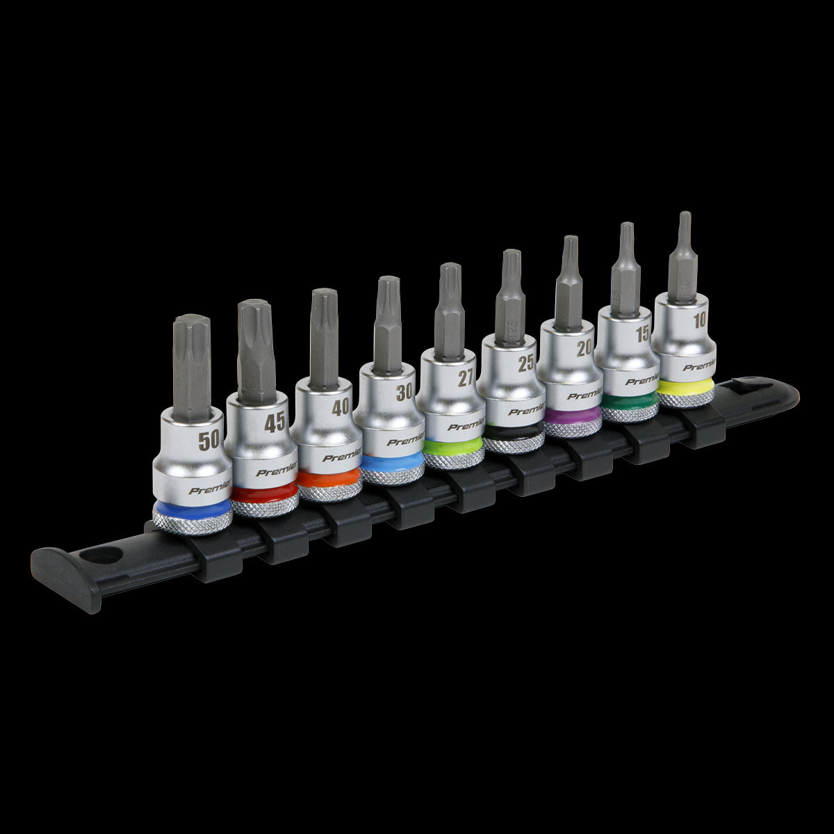 Sealey AK6251 TRX-Star* Socket Bit Set 9pc 3/8"Sq Drive - Platinum