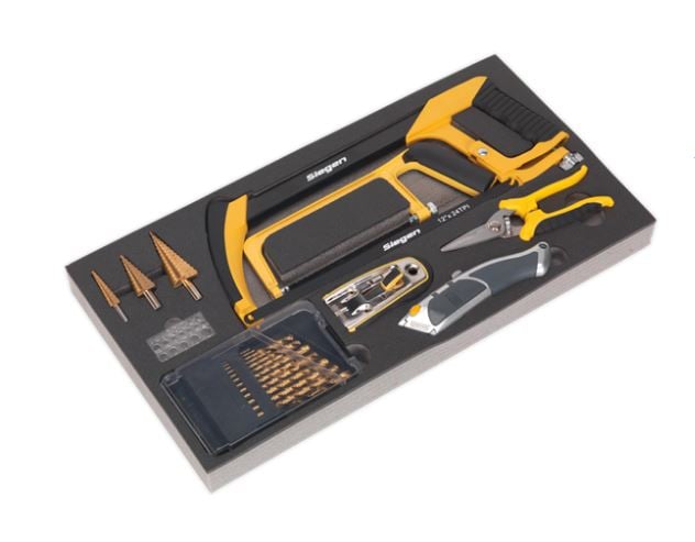 Sealey AP35TBCOMBO Tool Chest Combination 16 Drawer with Ball Bearing Slides - Black/Grey & 468pc Tool Kit