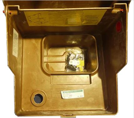 Brown Mitras Semi-Buried Gas Meter Box Suits U6 Metal Meter - G60039