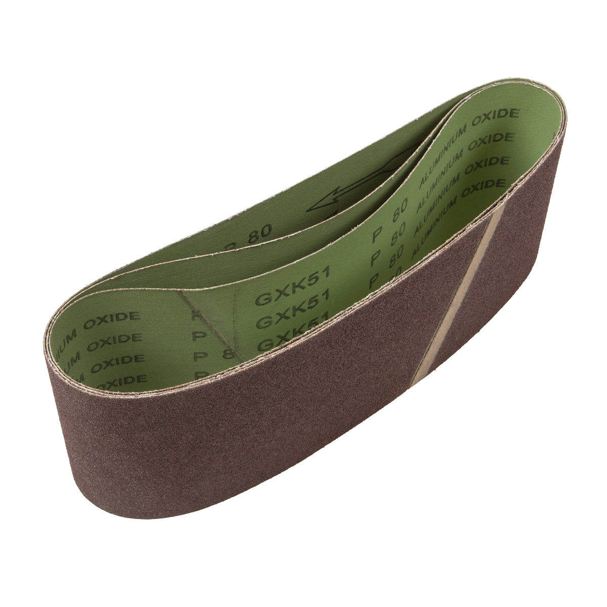 Sealey CB16180/3 Sanding Belt 100 x 610mm 80Grit - Pack of 3