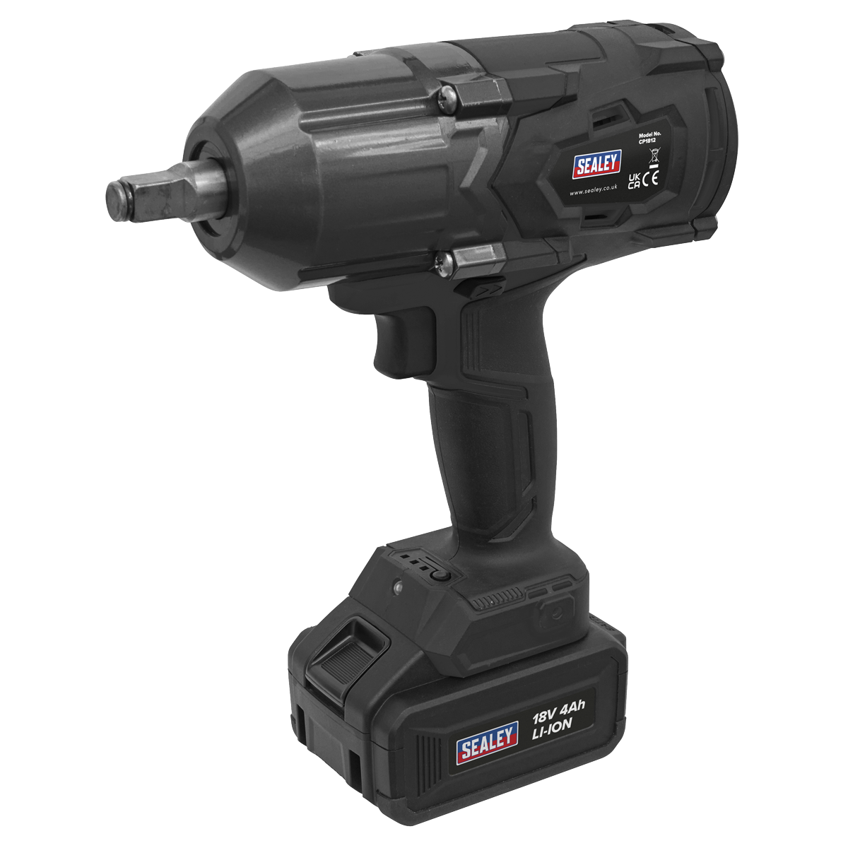 Sealey CP1812 Cordless Impact Wrench 18V 4Ah Lithium-ion 1/2"Sq Drive