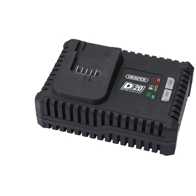 D20 20V Li-ion Fast Battery Charger, 4A - DR-55913 - Draper - Trade Counter Direct