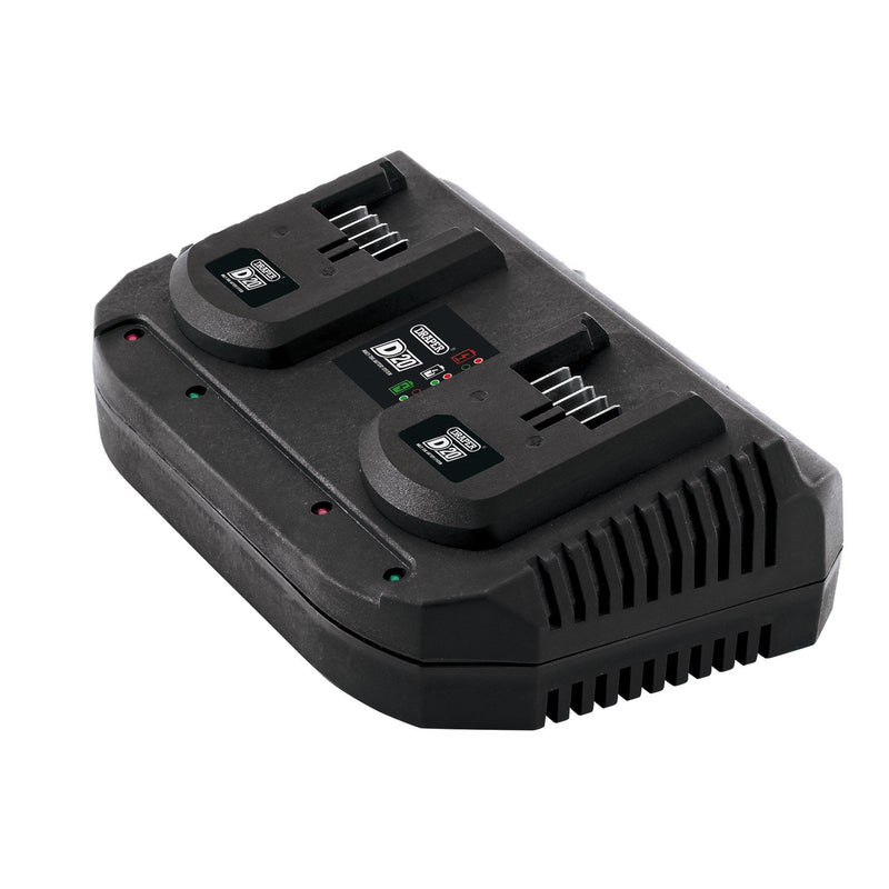 D20 20V Li-ion Fast Twin Battery Charger, 2 x 3.5A - DR-92239 - Draper - Trade Counter Direct