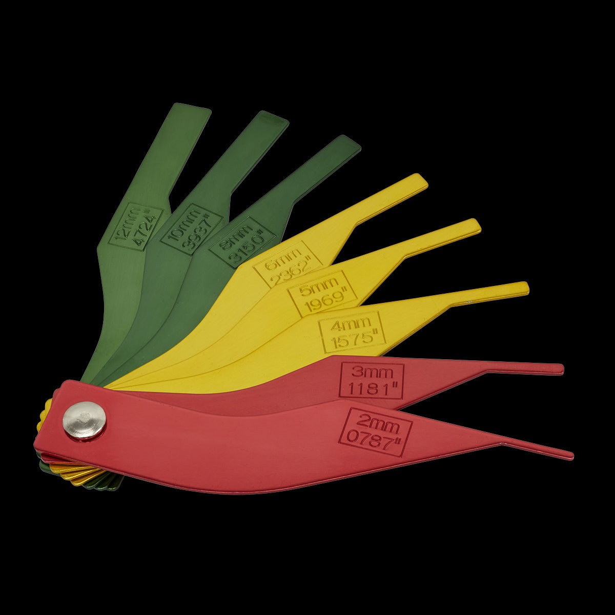 Sealey VS059 Brake Pad Thickness Gauge 8pc