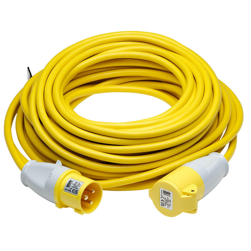Defender E85233 110V Extension Lead, Yellow, 2.5mm², 16A, 25m - DR-35817 - Defender - Trade Counter Direct