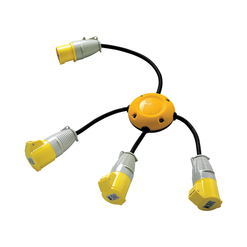 Defender Spider Pod 3 x 16A - 110V 16A - E13220 - TSE13220 - Defender - Trade Counter Direct
