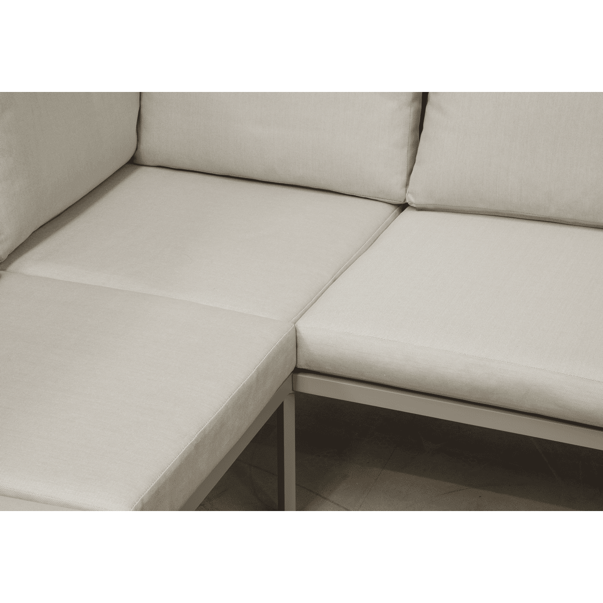 Dellonda Fusion 4 Piece Outdoor Garden Corner Sofa & Coffee Table Set, Aluminium - DG57 - DG57 - Sealey Tools UK - Trade Counter Direct