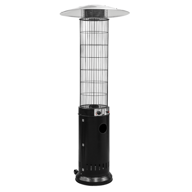 Dellonda Gas Patio Heater 13kW for Commercial & Domestic Use, Black - DG124 - DG124 - Sealey Tools UK - Trade Counter Direct