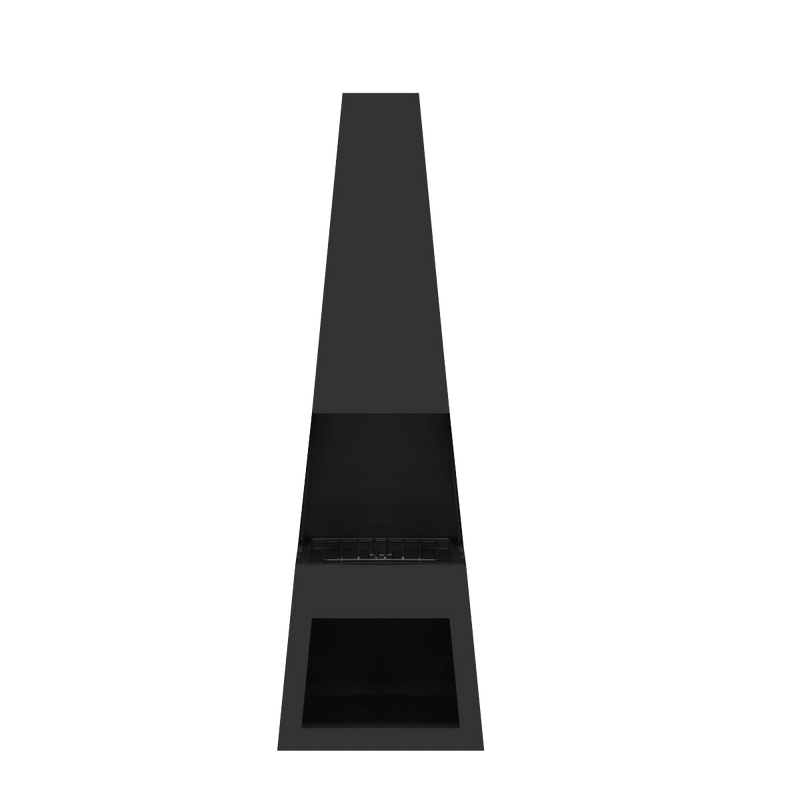 Dellonda Outdoor Chiminea Fireplace Fire Pit Heater Firewood Storage Black Steel - DG107 - DG107 - Sealey Tools UK - Trade Counter Direct