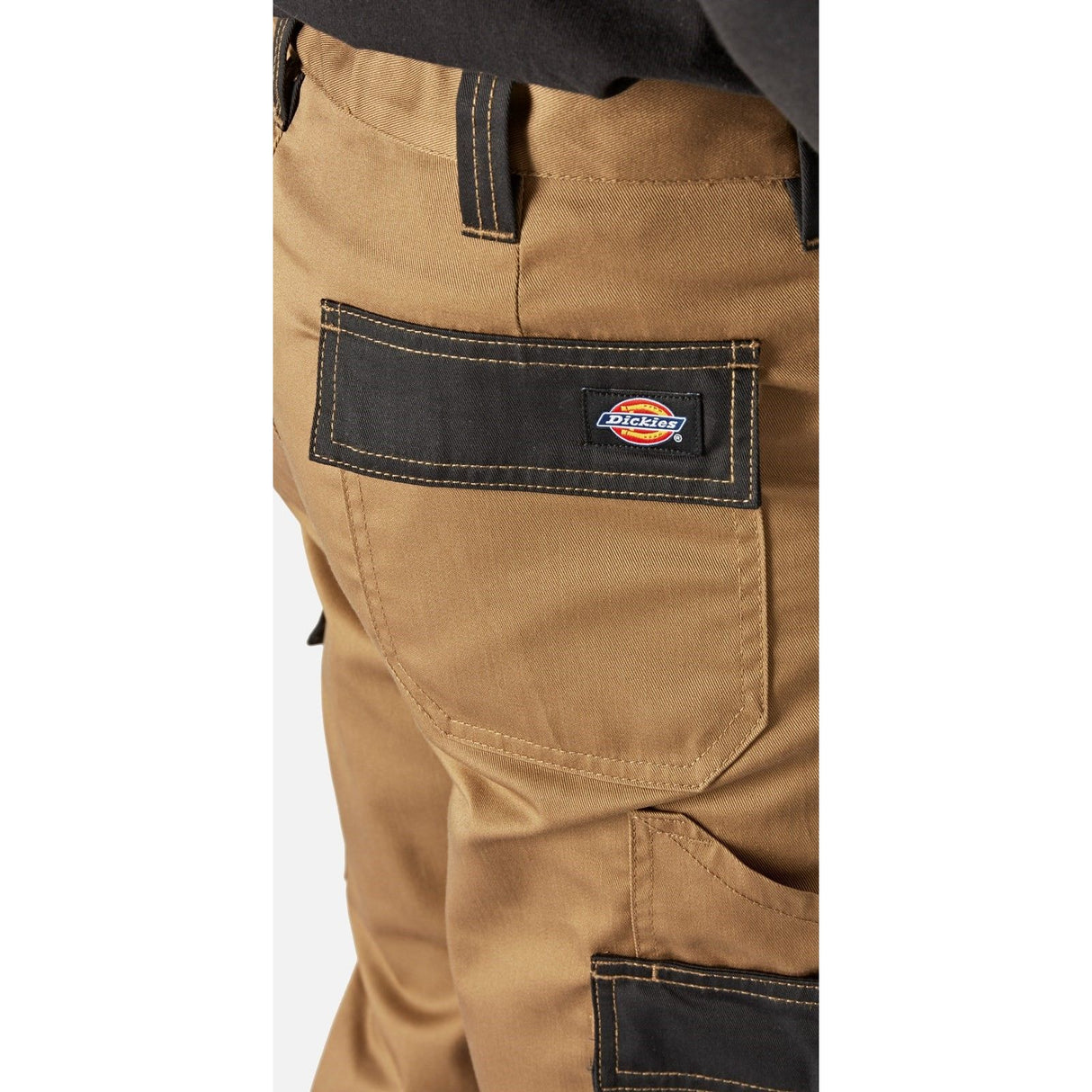 Dickies Everyday Trousers - Khaki/Black - 30S Leg - 36212-67530-03 - Dickies - Trade Counter Direct
