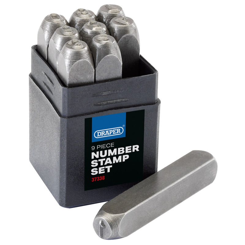 Draper 0 - 9 Number Stamp Set - DR-37338 - Draper - Trade Counter Direct