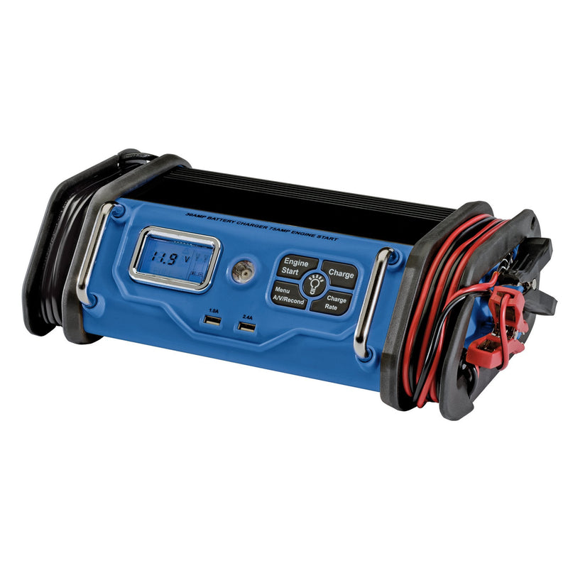 Draper 12V Battery Starter/Charger, 30A - DR-53171 - Draper - Trade Counter Direct