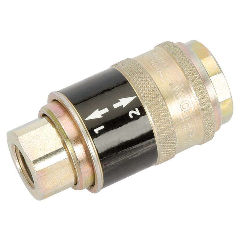 Draper 1/4" BSP Female Parallel 'Safeflow' Air Line Coupling - DR-41879 - Draper - Trade Counter Direct