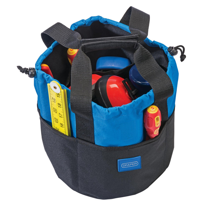Draper 14 Pocket Bucket-Shaped Bag - DR-02984 - Draper - Trade Counter Direct