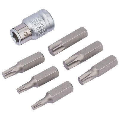 Draper 4404B Draper TX - STAR Bit and Bit Holder Set, 3/8" Sq. Dr. (7 Piece) - (83561) - DR-83561 - Draper - Trade Counter Direct