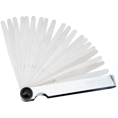 Draper 600CB 20 Blade Metric Feeler Gauge Set - (51701) - DR-51701 - Draper - Trade Counter Direct