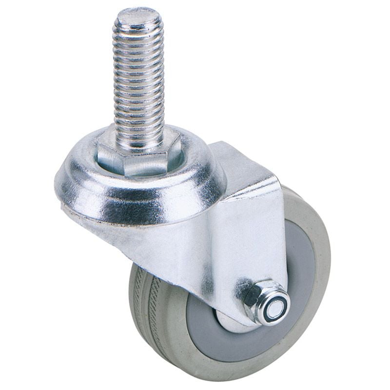 Draper 60275B Swivel Bolt Fixing Rubber Castor, 75mm Diameter, S.W.L. 70kg - (65475) - DR-65475 - Draper - Trade Counter Direct