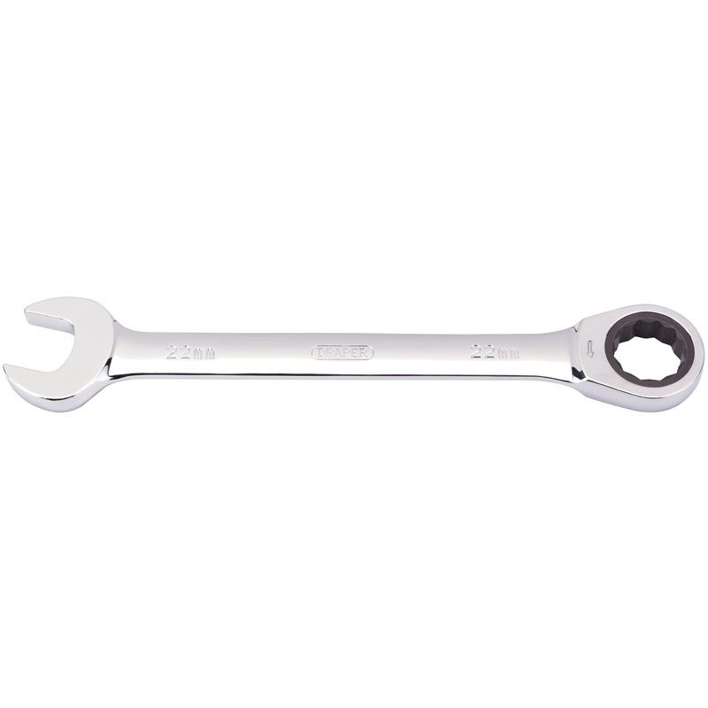 Draper 8230MM Metric Ratcheting Combination Spanner, 22mm - (31022) - DR-31022 - Draper - Trade Counter Direct