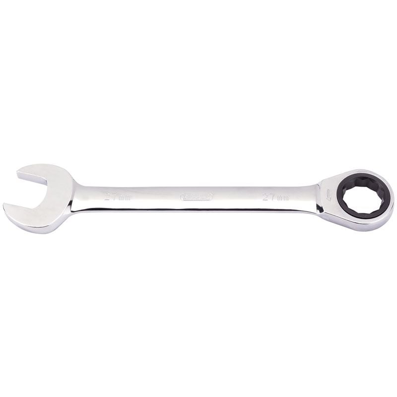 Draper 8230MM Metric Ratcheting Combination Spanner, 27mm - (31025) - DR-31025 - Draper - Trade Counter Direct