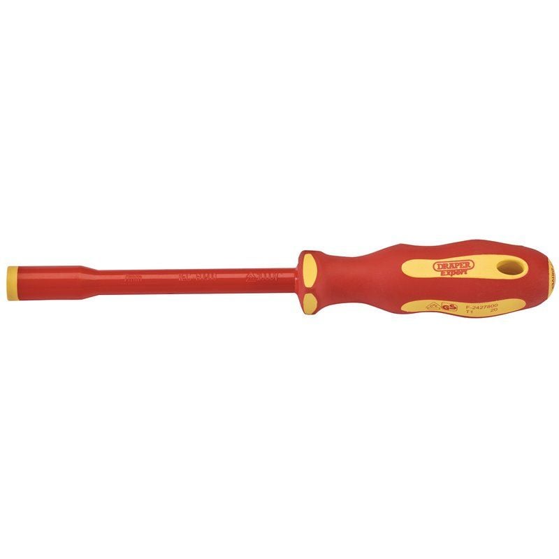 Draper 965/NR Ergo Plus VDE Fully Insulated Nut Driver, 7mm - (99486) - DR-99486 - Draper - Trade Counter Direct