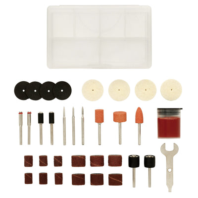 Draper Accessories Set for D20 Engraver/Grinder (32 Piece) - DR-08954 - Draper - Trade Counter Direct